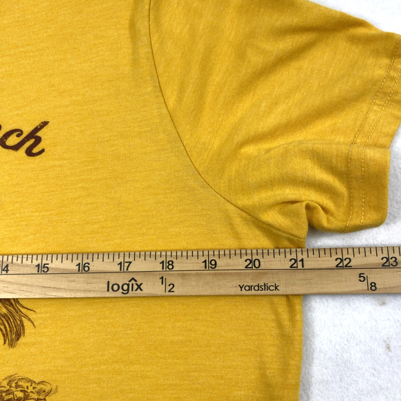 Wrangler‎ Yellowstone T Shirt Womens Large Yellow Graphic Western Cowboy - Picture 7 of 9